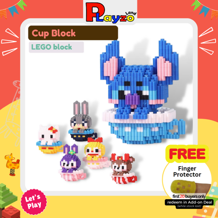 Cup Block Lego mini Block nano block lego Building Block Sliding Magic