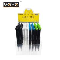 ( Promotion+++) คุ้มที่สุด YOYA ปากกาเจล หมึกน้ำเงิน รุ่น DS-04G กล่องคละลาย 48ด้าม (สินค้าพร้อมส่ง) ราคาดี ปากกา เมจิก ปากกา ไฮ ไล ท์ ปากกาหมึกซึม ปากกา ไวท์ บอร์ด