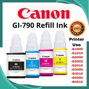 Combo 4 hộp mực in phun màu Canon GI-790 Bk,C, M,Y cho máy Canon G1000