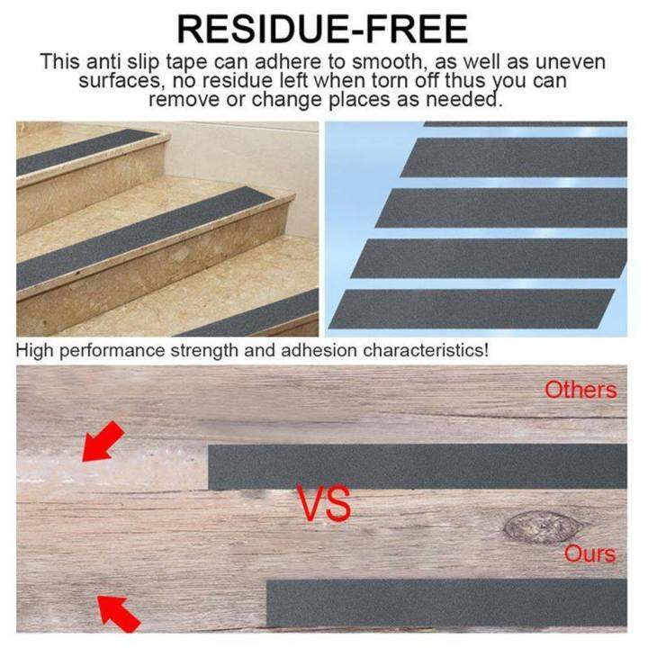เทปป้องกันการลื่นไถล-5m-สติกเกอร์ป้องกันการลื่นไถลกลางแจ้งแรงเสียดทานสูงเทปป้องกันการลื่นไถลกาว-abrasive-สำหรับบันได-safety-treads
