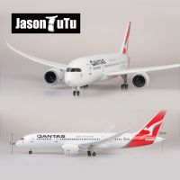 JASON TUTU 46cm Resin Diecast 1:160 Scale Australian QANTAS Boeing b787 Plane Model Airplane Model Aircraft with Light &amp; Wheel