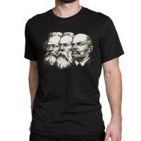 ผู้ชายเสื้อยืด Marx Engels และ Lenin โซเวียต UnionTshirt Vintage ผ้าฝ้ายคอมมิวนิสต์คอมมิวนิสต์ Ussr สหาย