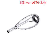 ?【Lowest price】MH 1PC Sliver/Rainbow TOP TIP คู่มือแหวนฟรีของ tangle สำหรับ SPINNING Fishing Rod