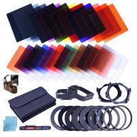 42in1 DSLR Filter Set Camera Filtro Full Kit Gradient Color Square ND Filter 24 ColorsGradient Color Square Suit for DSLR Camera-final1