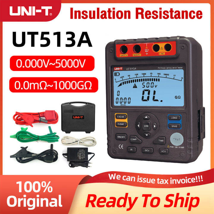【Ready Stock】UNIT Insulation Resistance Tester UT513A 5000V Digital