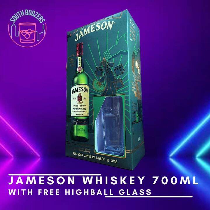 Jameson Irish Whiskey 700ml with Free Highball Glass Lazada PH