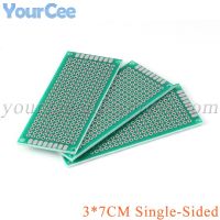 【cw】 5PCS/Lot 3x7CM Sided Prototype PCB Printed Circuit Board 3x7cm Breadboard Plate 30x70mm