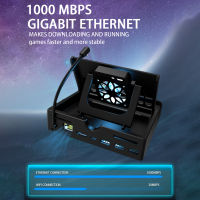 แท่นขยาย46-In-1พร้อมพัดลมและฐานโฮสต์เดสก์ท็อปเบา4K60HZ ที่รองรับ Hdmigigabit Ethernet สำหรับคอนโซลเกม Steam Deck