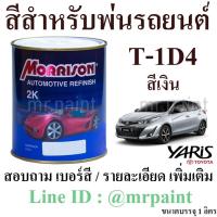 สีพ่นรถยนต์ มอร์ริสัน โตโยต้า ยาริส Toyota Yaris 2017 และ Yaris Ativ - 1D4 สีเงิน Silver Metallic