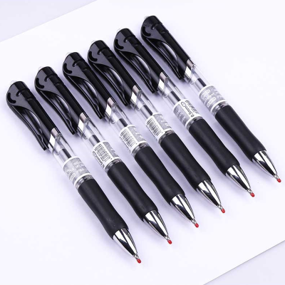 ปากกาหมึกเจล สีดำ น้ำเงิน แดง ขนาด 0.5 มม.