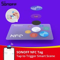 SONOFF NFC Tag Ntag215 Sticker 13.56MHz Universal Label 18mm Ultralight Tags Automation Shortcuts Tap to Trigger Smart Scene Shoes Accessories