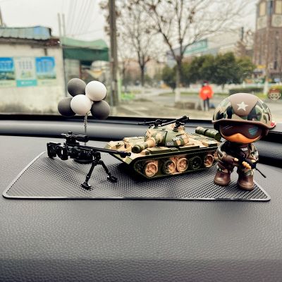 Creative web celebrity soldier car furnishing articles on-board doll instrument panel 2021 new men high-grade interior decoration