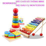 Combo Đồ Chơi Montessori Bằng Gỗ Bộ 3 Món BR03T Benrikids Cho Bé Phát