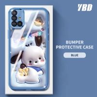 เคสโทรศัพท์ YBD สำหรับ Samsung Galaxy A31 A51S M40S A71 A715โปร่งใสฟิล์มเลนส์เคส TPU นิ่มป้องกันด้วยลวดลายการ์ตูนน่ารัก