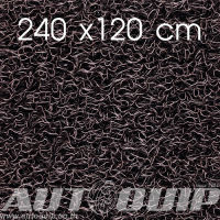 DIFF พรมเช็ดเท้า พรมดักฝุ่น พรมยางไวนิล หนาพิเศษ 13 MM. (PVC FLOOR MAT)  ขนาด 120X240 CM.  สีน้ำตาล