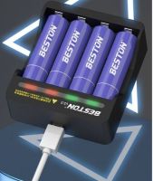 BESTON ถ่านชาร์จ Li-ion BST-M7011 1.5V Li-ion Battery Charger พร้อมถ่านชาร์จ AA จำนวน 4 ก้อน