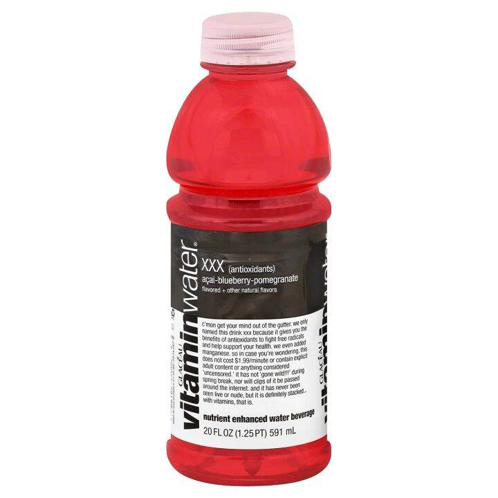 vitaminwater xxx, electrolyte enhanced water w/ vitamins, açai ...