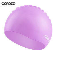 Copozz Men women elastic large size candy color swimming wear hat s Waterproof swimming hat silicone swimming caps badmuts