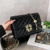 ☫✵ Small sweet ling lattice chain fashion handbags women 2022 new han edition joker inclined shoulder bag but package