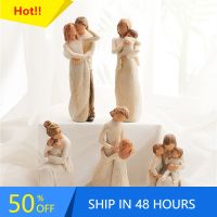 Nordic Style Love Family Resin Statue Figure Figurine Ornaments Happy Time Home Wedding Decoration Crafts Furnishings Sculpture