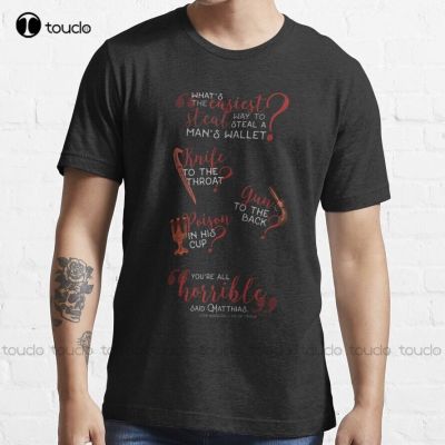 The Easiest Way... - Six Of Crows Trending T-Shirt T-Shirts For Funny Art Streetwear Cartoon Tee Custom Gift Xs-5Xl New