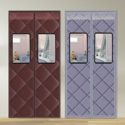 【HOT】❀❀ Thickened Household Door Curtain In Winter Cold Proof Wind Warm and Windproofwaterproof Magnetic Self-priming