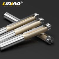 LIDIAO Flush Trim Router Bit 1/4 นิ้ว Shank CNC คาร์ไบด์ 2 ขลุ่ยคุณภาพสูงด้านบนแบริ่งมิลลิ่งตัดไม้เครื่องมืองานไม้