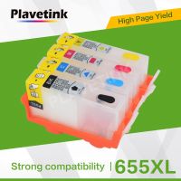 Plavetink 4สีสำหรับ Hp 655 Xl หมึกเครื่องพิมพ์แบบรีฟิลล์ Hp655ตลับหมึกสำหรับ Hp Deskjet 3525 5525 4615 4625 4525 6520 6525เครื่องพิมพ์