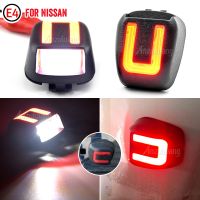 For Nissan Titan Xterra Armada Frontier Red OLED Neon Tube LED License Plate Light Canbus Rear Tag Lighting Registration Lamp