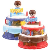 Singing Birthday Cake Toy Electric Rotating Music Cake Toys Cartoon Exquisite Kids Birthday Cake Toy Singing Toys For Boys And Girls Birthday Christmas sincere