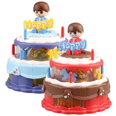 Singing Birthday Cake Toy Electric Rotating Music Cake Toys Cartoon Exquisite Kids Birthday Cake Toy Singing Toys For Boys And Girls Birthday Christmas sincere