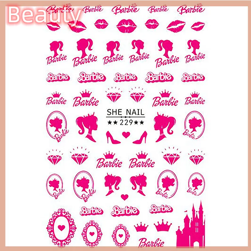 Trendy Hot Pink Barbie Glitter and Sparkling Gel Nail Sticker | Love  Sparkles | Danni & Toni