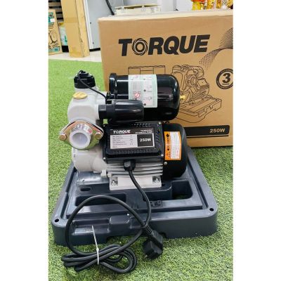 🇹🇭 TORQUE 🇹🇭 ปั๊มอัตโนมัติ รุ่น TQ-WPS250C (250วัตต์ 220 โวลล์) แรงดันคงที่ ใบพัดทองเหลือง ทนทาน พร้อมฝาครอบ ปั๊มอิตาลี  จัดส่ง KERRY 🇹🇭