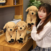 cute dog plush toy life like lador puppy soft doll stuffed real life animal lying position dog pillow kids toys birthday gift