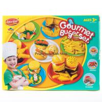 ProudNada Toys ของเล่นเด็กชุดแป้งโดว์เบอร์เกอร์  Keylucker Gourmet Burger Set NO.KA4001B