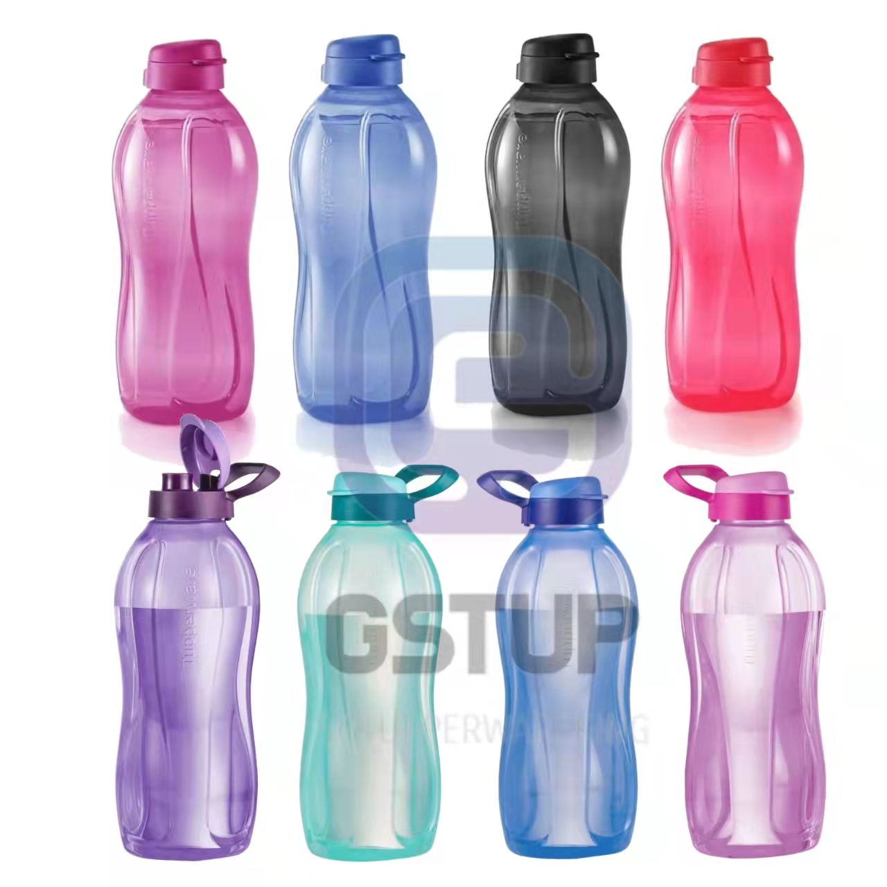 Purple Color New Tupperware Eco Twist Flip Top Water Bottle 2L