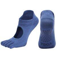 【YD】 New Non-slip Five-toed Socks Embroidery Cotton Woman Breathable for Pilates Ballet Workout