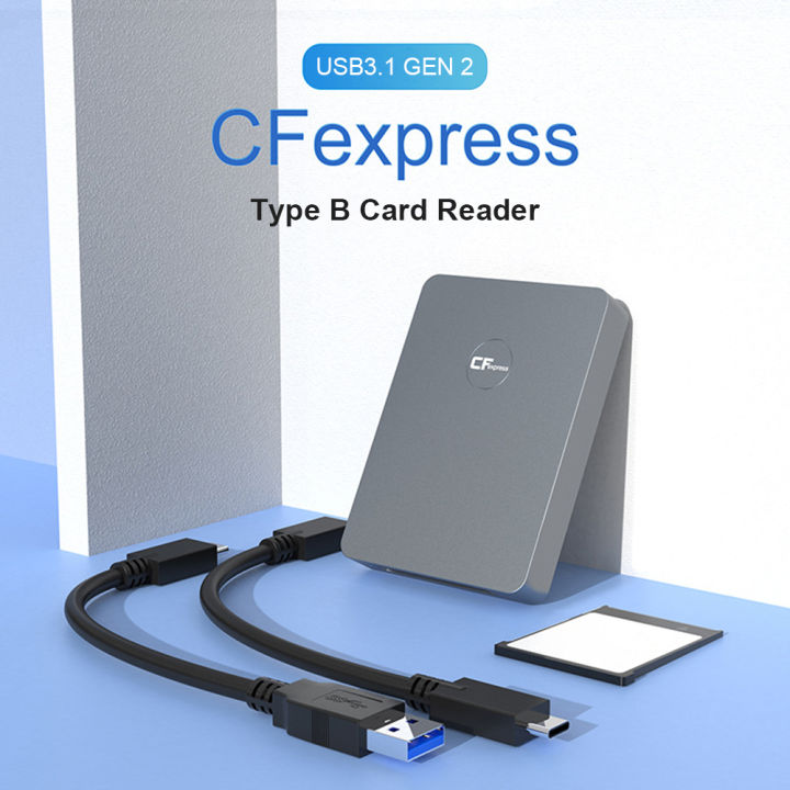 rocketek-อะแดปเตอร์ตัวอ่านการ์ดหน่วยความจำพกพา2-cfexpress-type-b-usb3-1-cr316