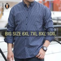 เสื้อเชิ้ตผู้ชายชุดกระโปรงแขนยาว6XL ไซส์ใหญ่พิเศษ8XL 7XL 10XL ชุดทางการแฟชั่นลำลองสีดำขาวคุณภาพสูง