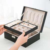 กล่องเก็บเครื่องประดับ 2 ชั้น.Double-layer Jewelry Box. Women Jewelry Organizer