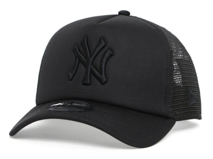 New York Yankees MLB Triple Black Foam 9FORTY A-Frame Adjustable Cap ...