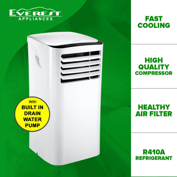 EVEREST PORTABLE AIRCON WITH REMOTE CONTROL 1.0 HP ET10PORM Lazada PH