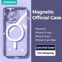 【digital technology】 Joyroom กรณีแม่เหล็กสำหรับ iPhone 14 13 12 ProMax ฝาครอบโปร่งใสสำหรับ iPhone 13 Pro Max กรณีชาร์จไร้สายแม่เหล็กปกหลัง