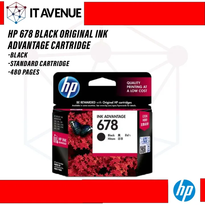hp 678 black original ink advantage cartridge Lazada PH