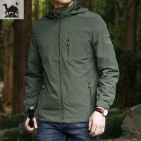 Authentic Oriental Camel Outdoor Jacket Waterproof And Windproof Mens Thin Jacket 2023 Autumn New Mountaineering Suit