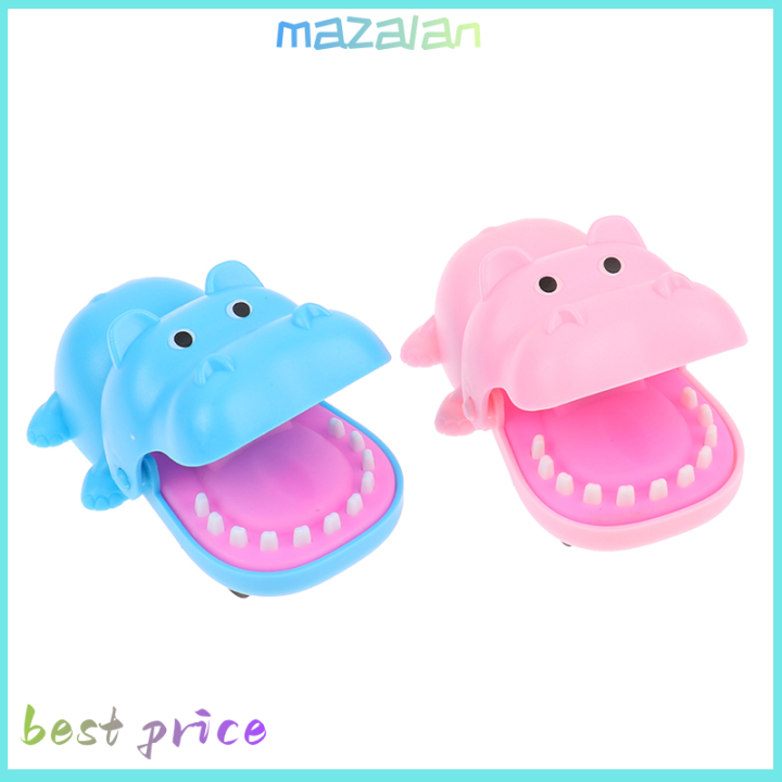 mazalan-hippo-ฟันนิ้วกัดของเล่นเกมของเล่นตลกสำหรับเด็กผู้ใหญ่ของเล่นบีบอัด