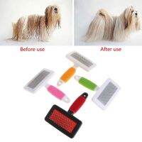 【jw】▬❁ for Cleaning Slicker Comb Shedding and Grooming Remove Loose Undercoat Tangled Hair Massage B03E