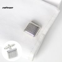 SUNღMens Fashion Square Shape Cufflinks Shirt Cuff Links Party Wedding Groom Decor