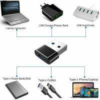 BYCME ใหม่ ตัวเชื่อมต่อ ที่ชาร์จข้อมูล อะแดปเตอร์ OTG USB ชายกับพิมพ์ C หญิง ตัวแปลง