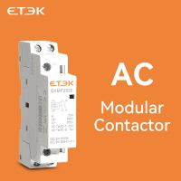 EKMF อุปกรณ์2no 2nc ระบบอัตโนมัติสำหรับ16A 20A 25A 1no 1nc 2P เฟสเดียว220V คอนแทค AC Modular ETEK